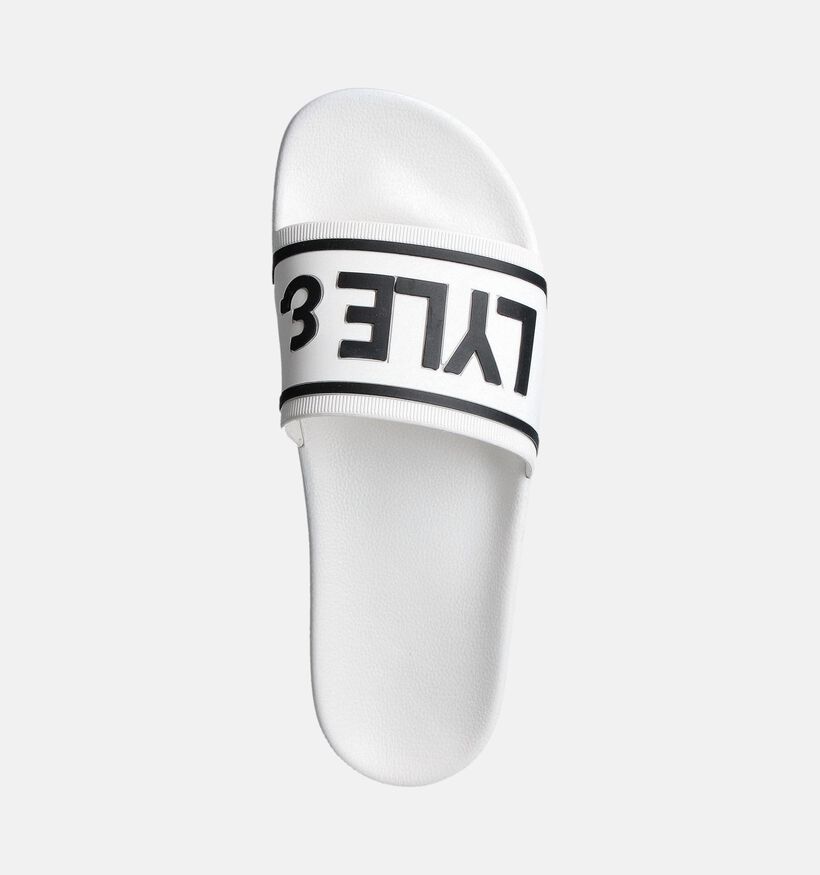 Lyle & Scott Slider Claquettes en Blanc pour hommes (354482)