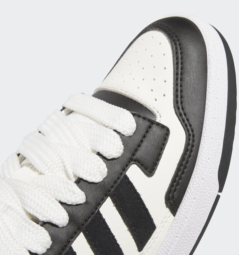 adidas Rapid Court Zwarte/Witte Sneakers voor jongens, meisjes (365372) - geschikt voor steunzolen
