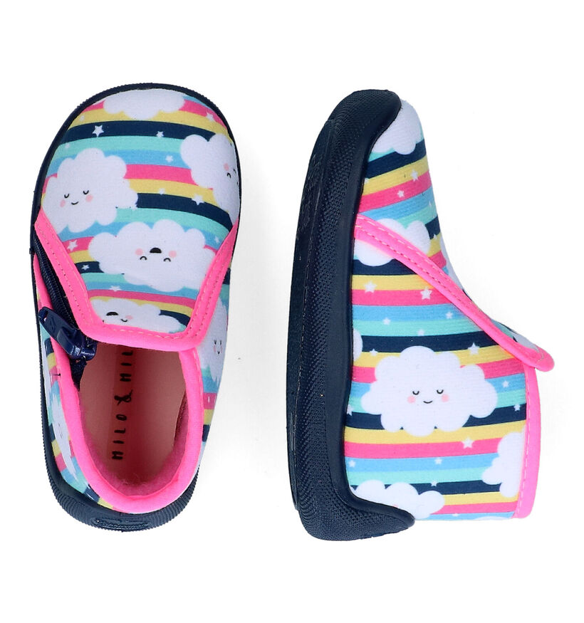 Milo & Mila Graff Pantoufles en Multicolor en textile (299956)