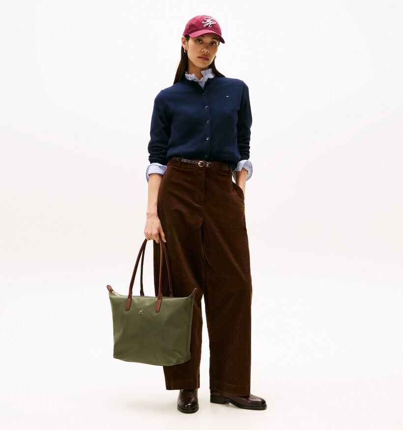 Tommy Hilfiger Popette Tote Sac à main en Vert pour femmes (362247)