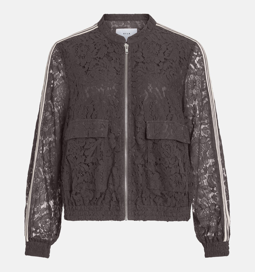 Vila Oline Lace Manteau en Marron pour femmes (382222)