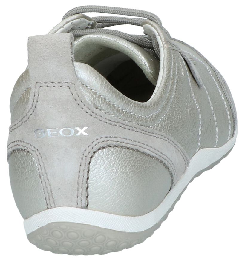 Geox Chaussures à lacets en Or en cuir (241590)