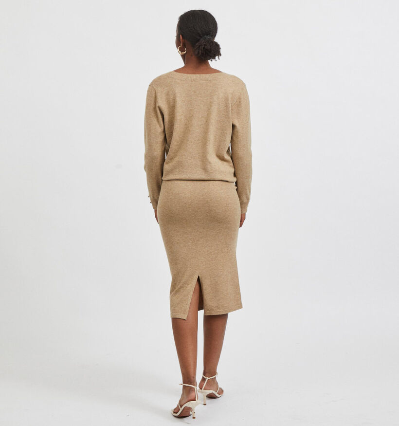 Vila Comfy Knit Beige Rok (304210)