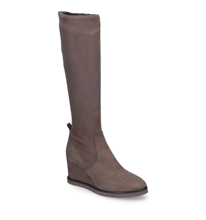Unisa Usar Bottes à stretch en Taupe pour femmes (316176)