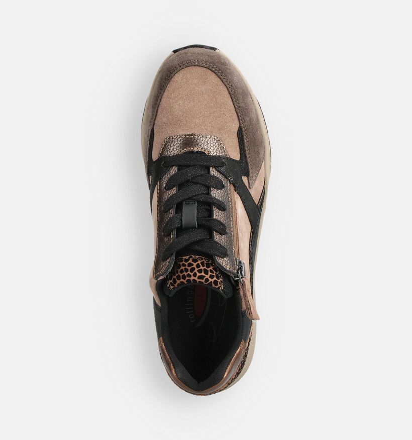 Gabor Rollingsoft Bruine Sneakers voor dames (360335) - geschikt voor steunzolen