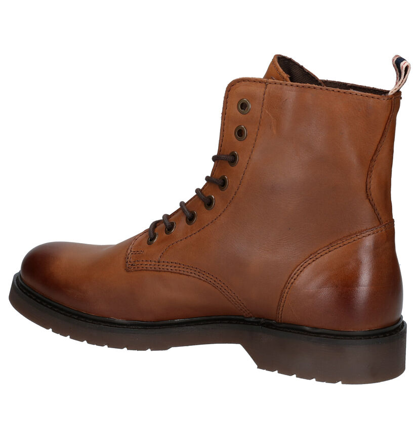 Jack & Jones Norse Cognac Boots in leer (278262)