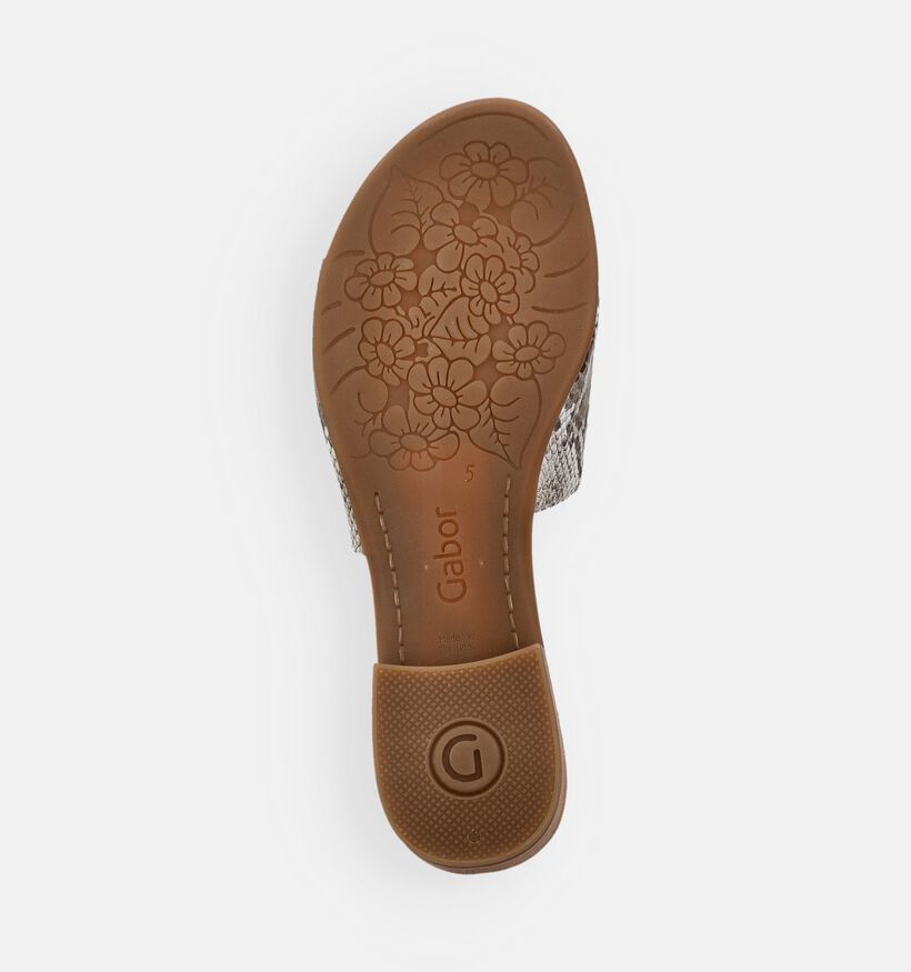 Gabor Snake Supreme Gouden Slippers voor dames (371175)