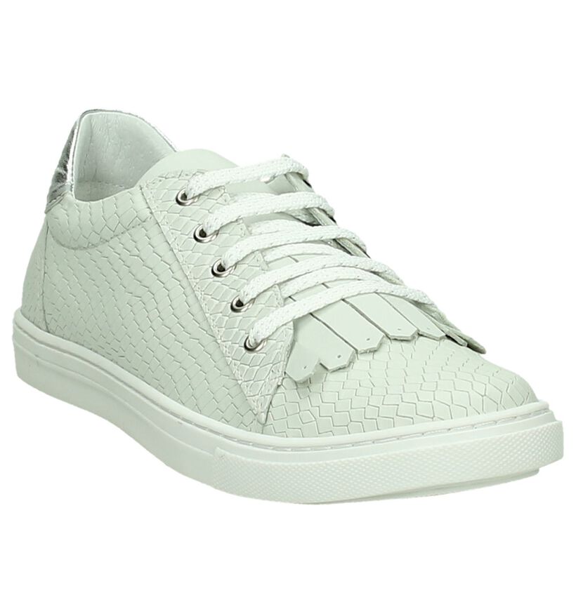 Witte River Woods Lage Geklede Sneakers in leer (194121)