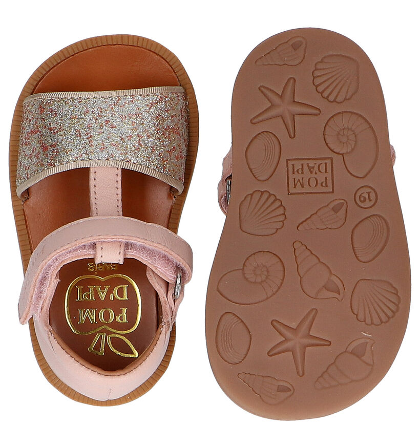 Pom d'Api Poppy Tao Easy Sandales en Cognac pour filles (322881)