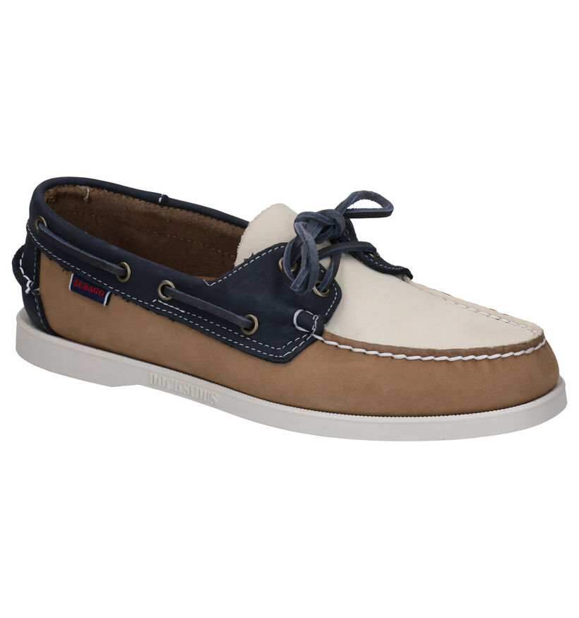 Sebago DOCKSIDE Chaussures Bateau en Bleu en nubuck (287479)