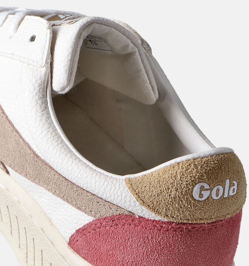 Gola Grandslam Trident CLA415 Baskets en Beige pour femmes (351169) - pour semelles orthopédiques