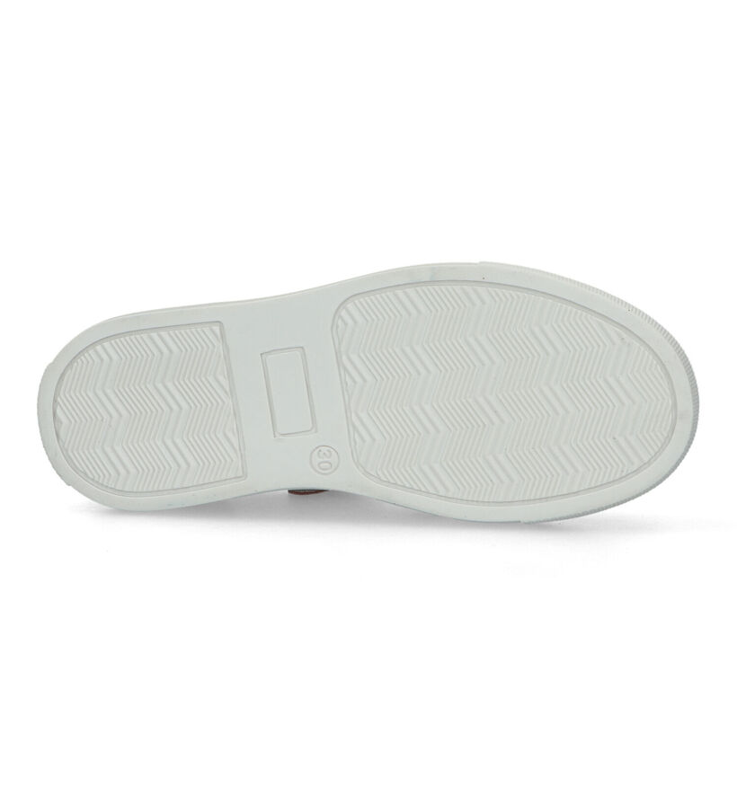 Little David Fara Baskets en Blanc pour filles (325311) - pour semelles orthopédiques