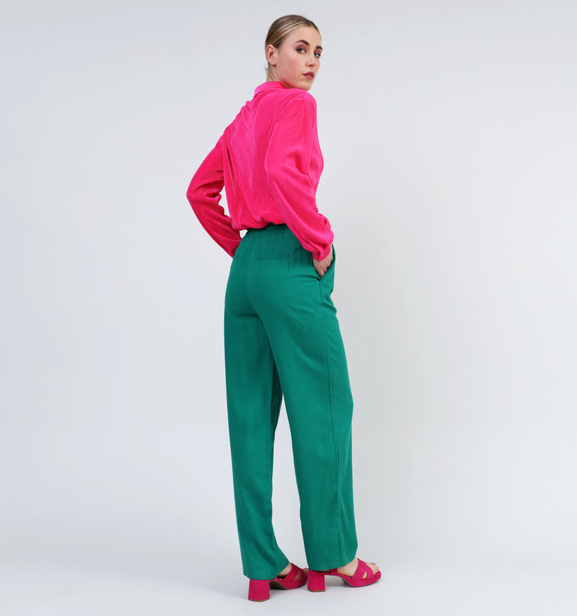 Vero Moda Milo Pantalon large en Vert pour femmes (333756)