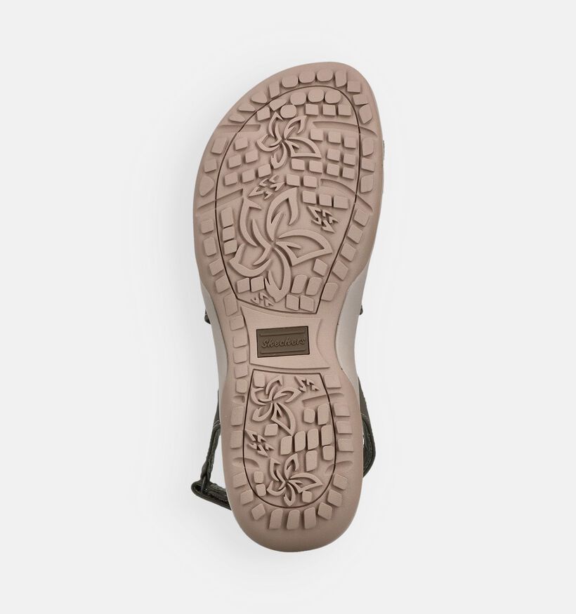 Skechers Reggae Slim Summer Getaway Kakigroene Sandalen voor dames (371265)