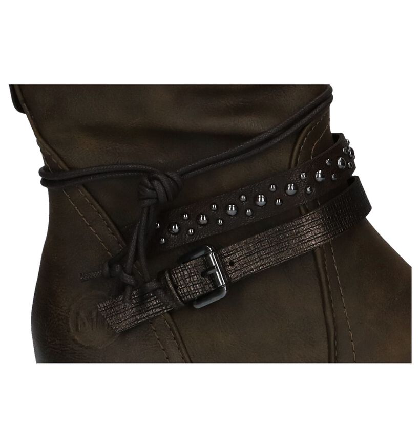 Kaki Boots met Studs Marco Tozzi in kunstleer (226318)