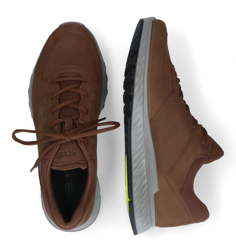 ECCO Exostride Bruine Veterschoenen in gore-tex (314629)