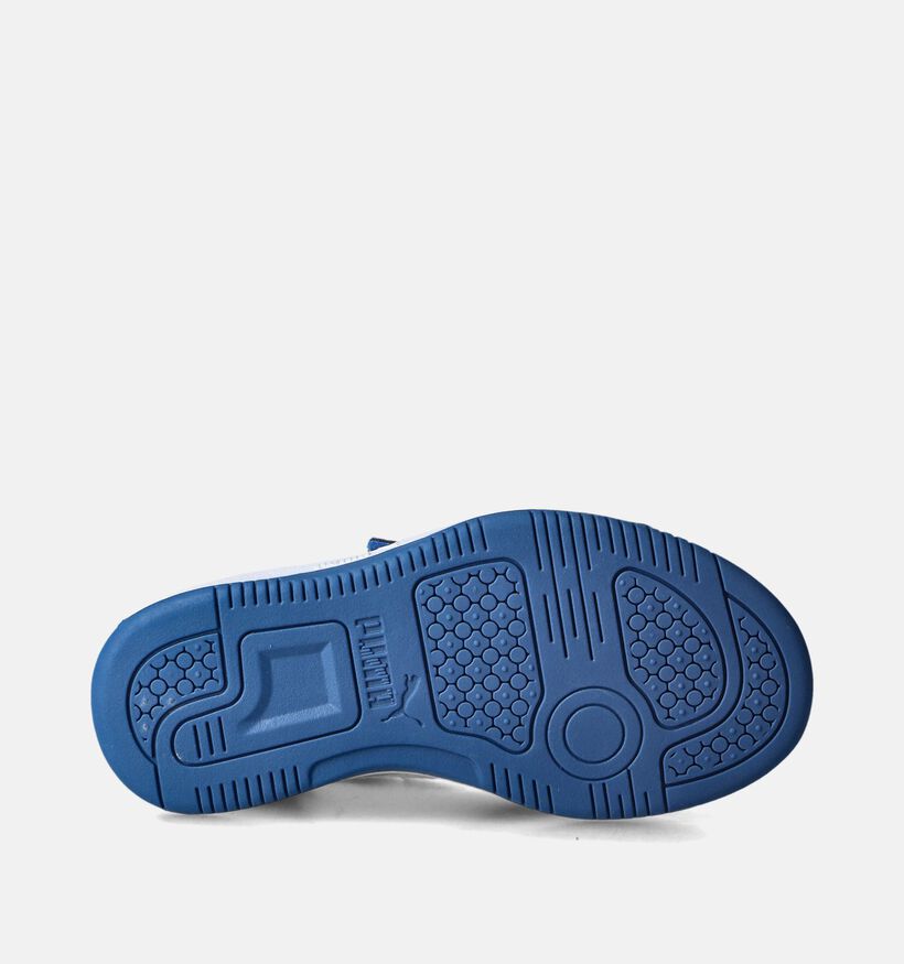 Puma Rebound V6 Lo Baskets en Bleu pour filles, garçons (350377)