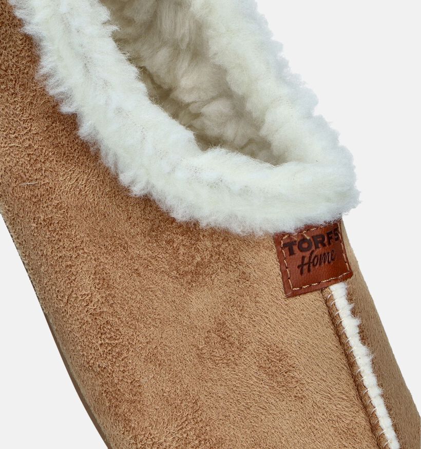 Torfs Home Pantoufles fermées en Beige pour femmes (349200)