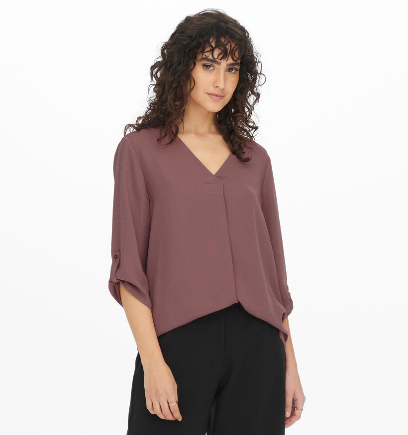 JDY Divya Donkerroze Blouse voor dames (317950)