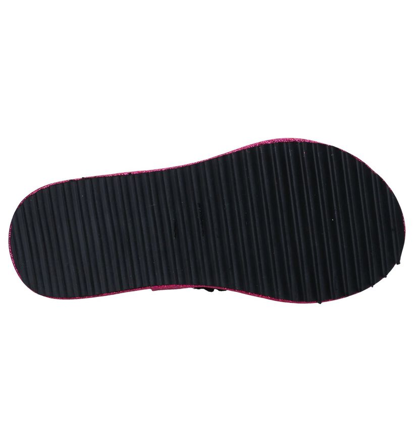 Skechers Twinkle Toes Tongs en Noir en textile (250681)