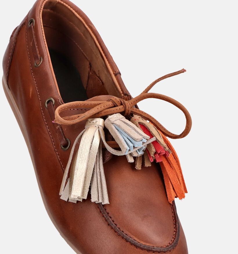 PS Poelman Cognac Bootschoenen voor dames (384352)