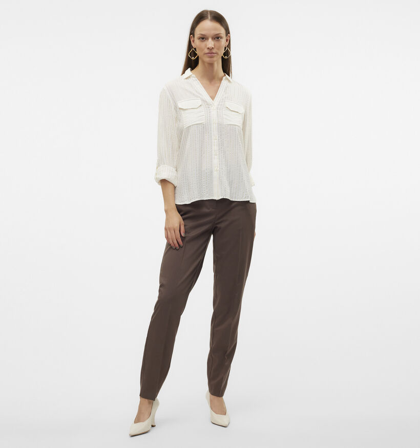 Vero Moda Bumpy Witte Blouse voor dames (365657)