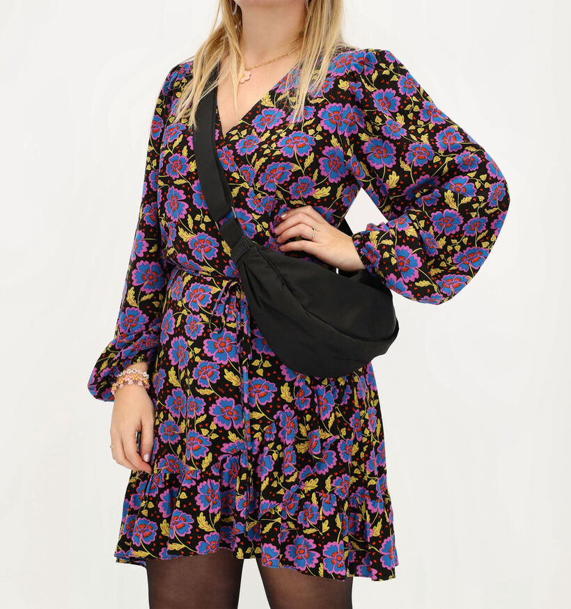 Beagles Sacs port&eacute; crois&eacute; en Noir pour femmes (379986)