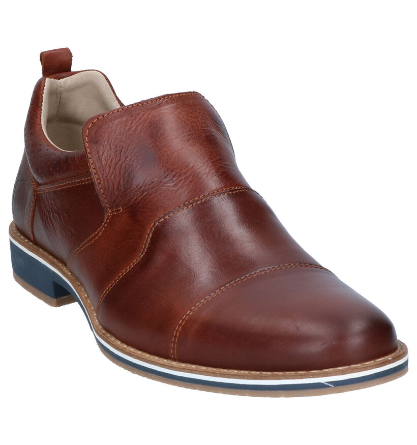 Bullboxer Chaussures à enfiler en Cognac en cuir (272198)