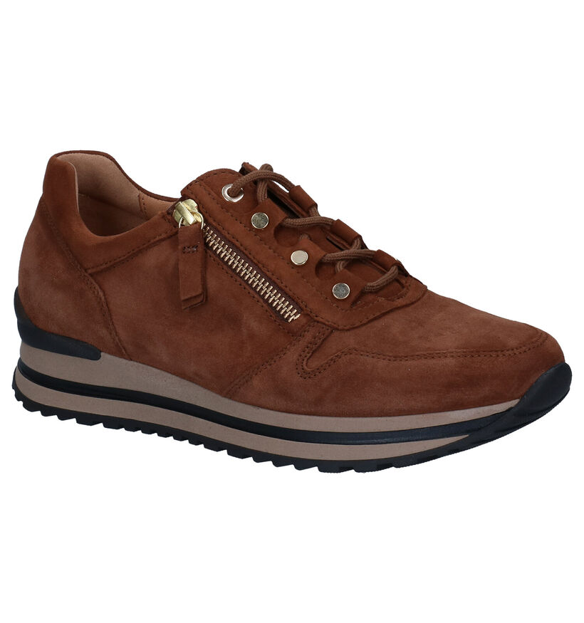 Gabor OptiFit Chaussures à lacets en Cognac en daim (297380)