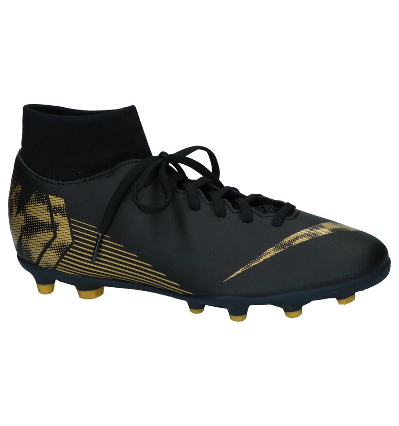 Zwarte Voetbalschoenen Nike Superfly 6 Club in kunstleer (239445)