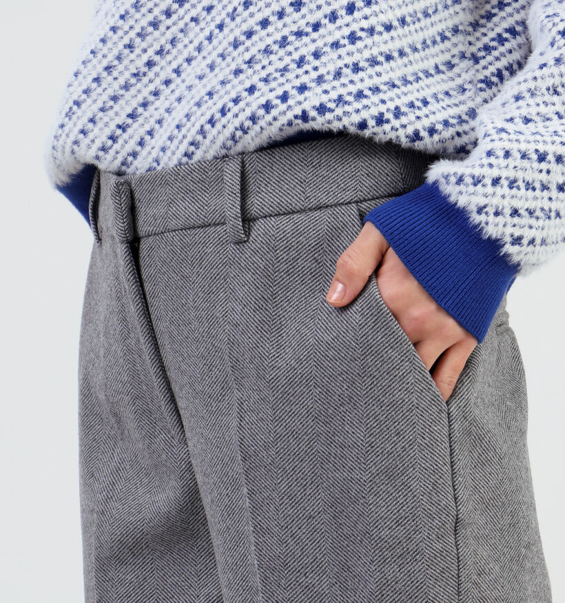 Vila Hyborn Pantalon habill&eacute; en Gris pour femmes (349437)