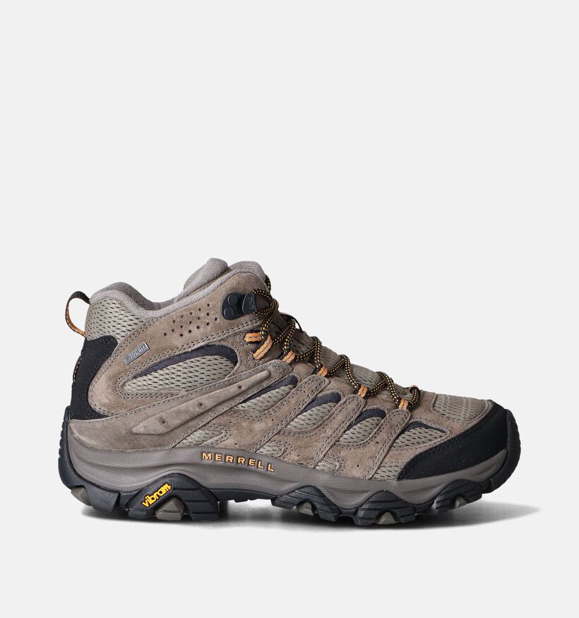 Merrell Moab 3 Mid GTX Taupe Wandelschoenen voor heren (352773) - geschikt voor steunzolen