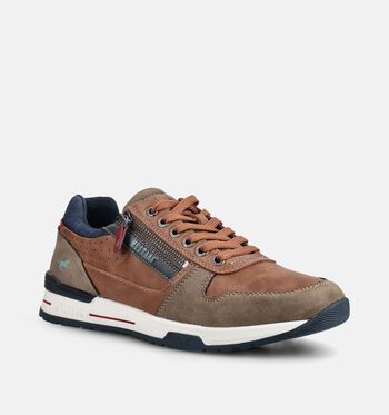 Mustang Lage schoenen Cognac/Blauw