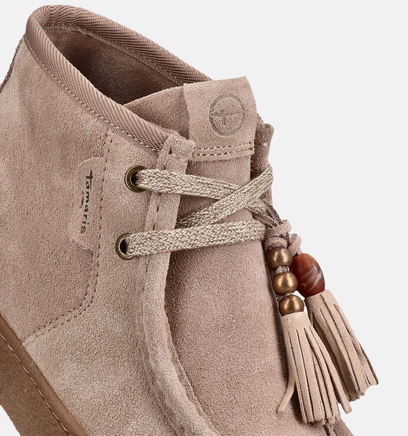 Tamaris Boots en Taupe pour femmes (376730) - pour semelles orthop&eacute;diques