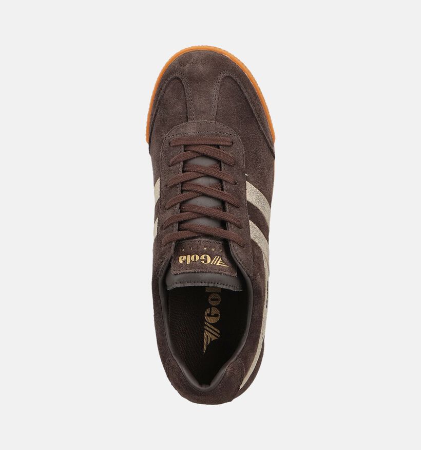 Gola Harrier Mirror Baskets en Brun foncé pour femmes (360804) - pour semelles orthopédiques