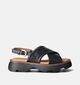Gabor Zwarte Sandalen met plateauzool voor dames (356668)