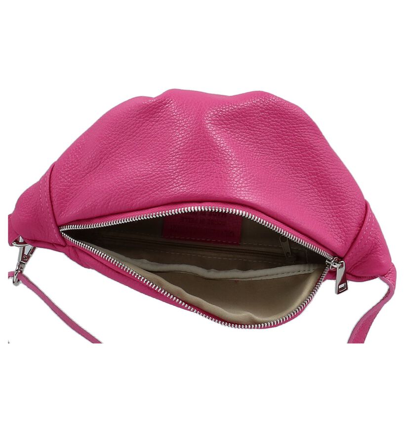 Dolce C. Sac banane en Rose fuchsia en cuir (235011)