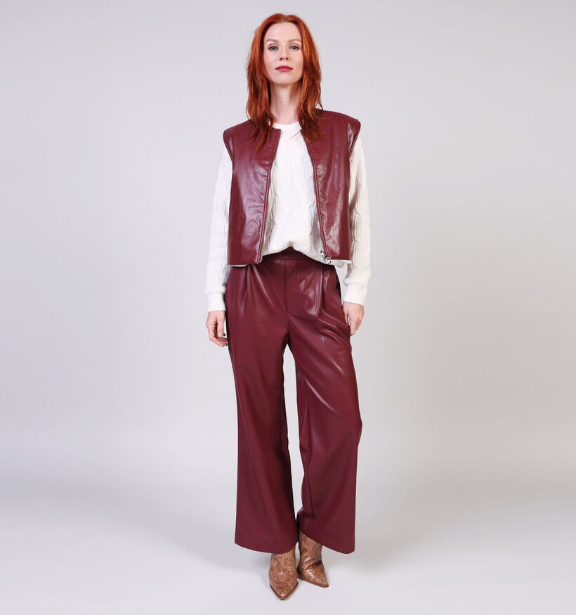 Adoré Cecile Manteau court en Bordeaux pour femmes (369235)