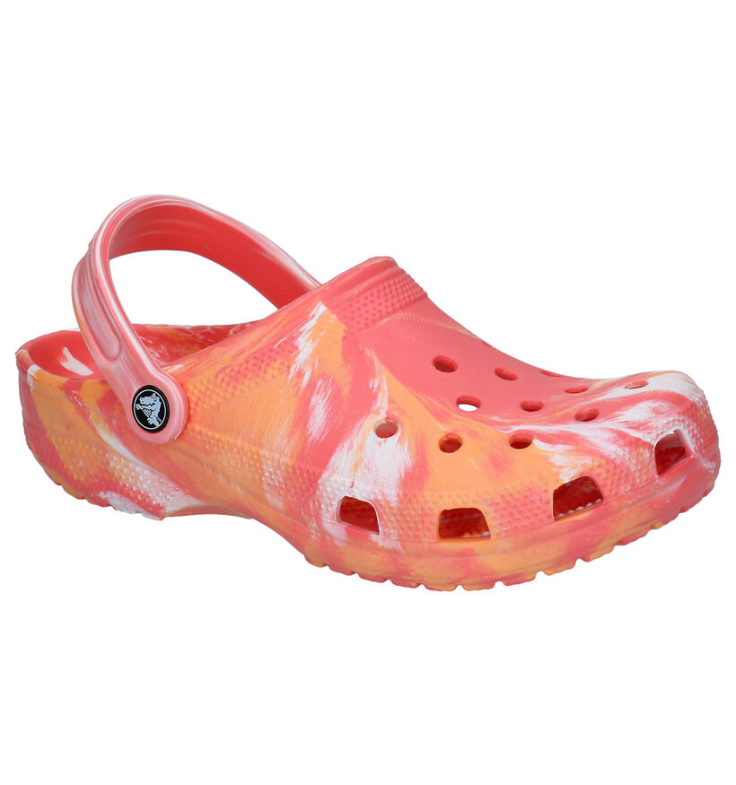 Crocs Classic Marbled Clog Blauwe Slippers in kunststof (306860)