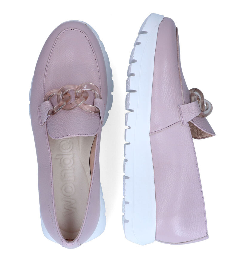 Wonders Chaussures à enfiler en Violet clair en cuir (309600)