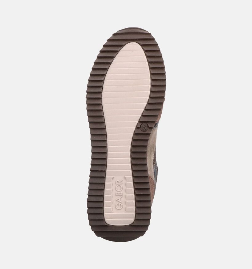 Gabor Comfort Taupe Sneakers voor dames (378275) - geschikt voor steunzolen