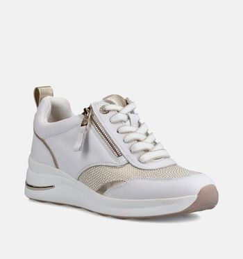 Tamaris Comfort Sneakers Wit/Beige/Cognac