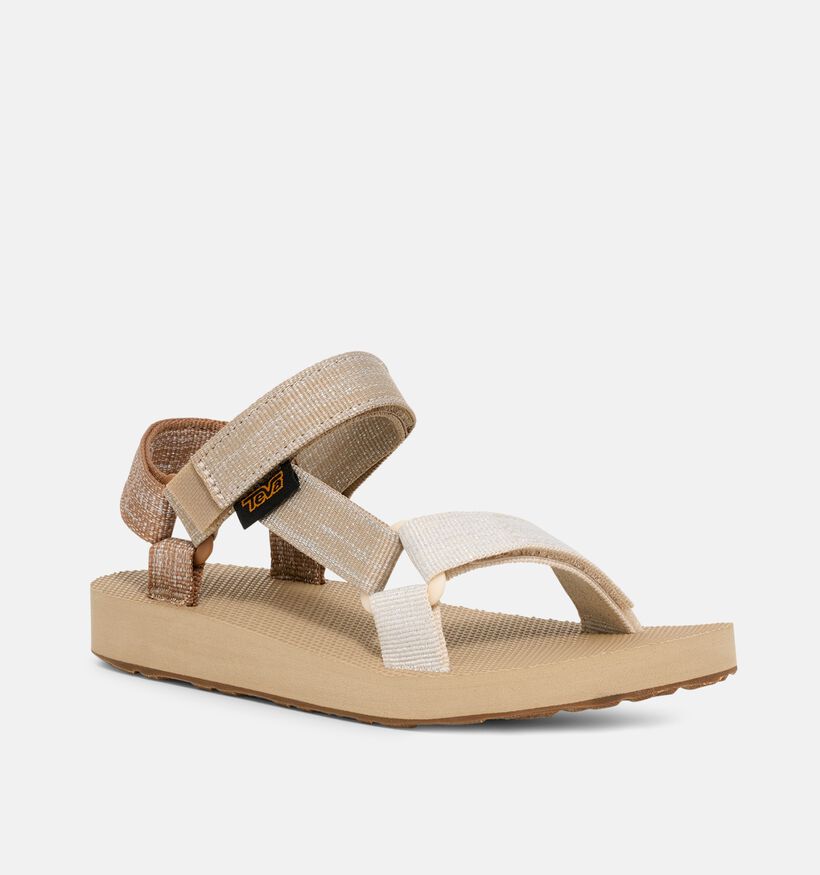 Teva Original Universal Sandales de marche en Beige pour filles (353996)