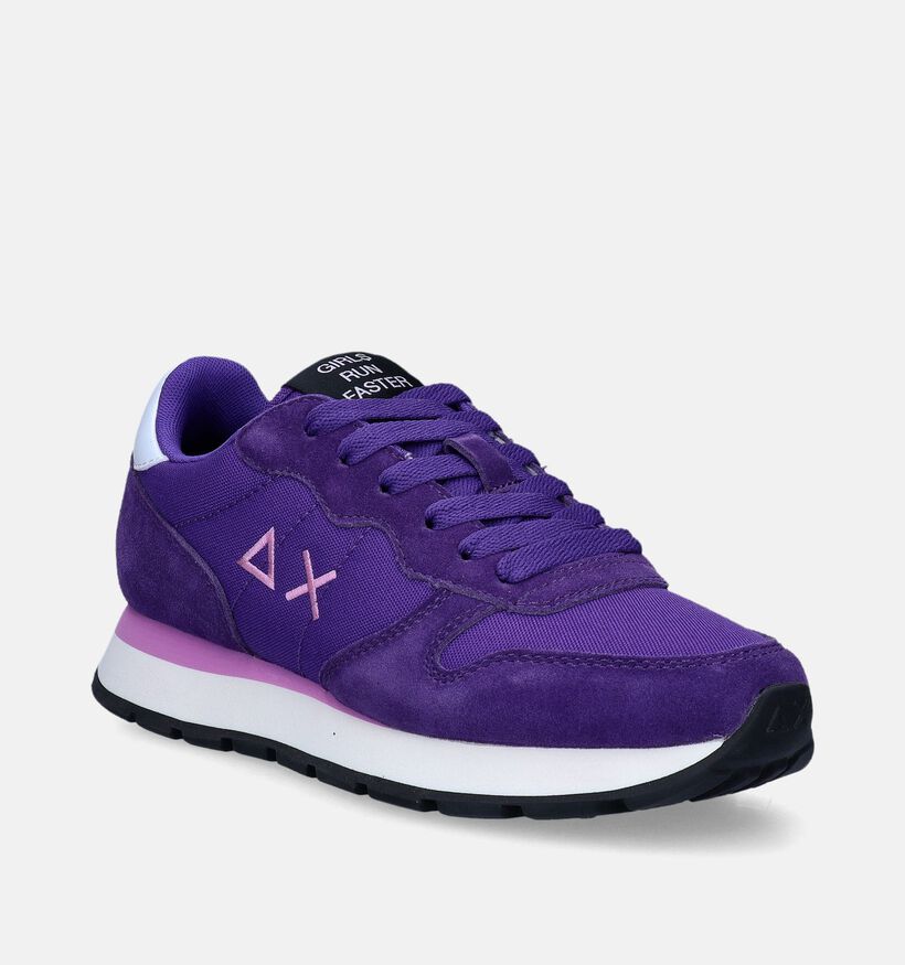 Sun 68 Ally Solid Nylon Paarse Sneakers voor dames (345695) - geschikt voor steunzolen