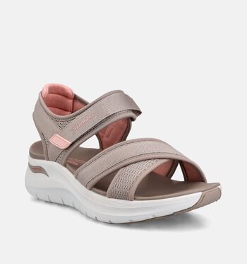 Skechers Arch Fit Sandalen Taupe