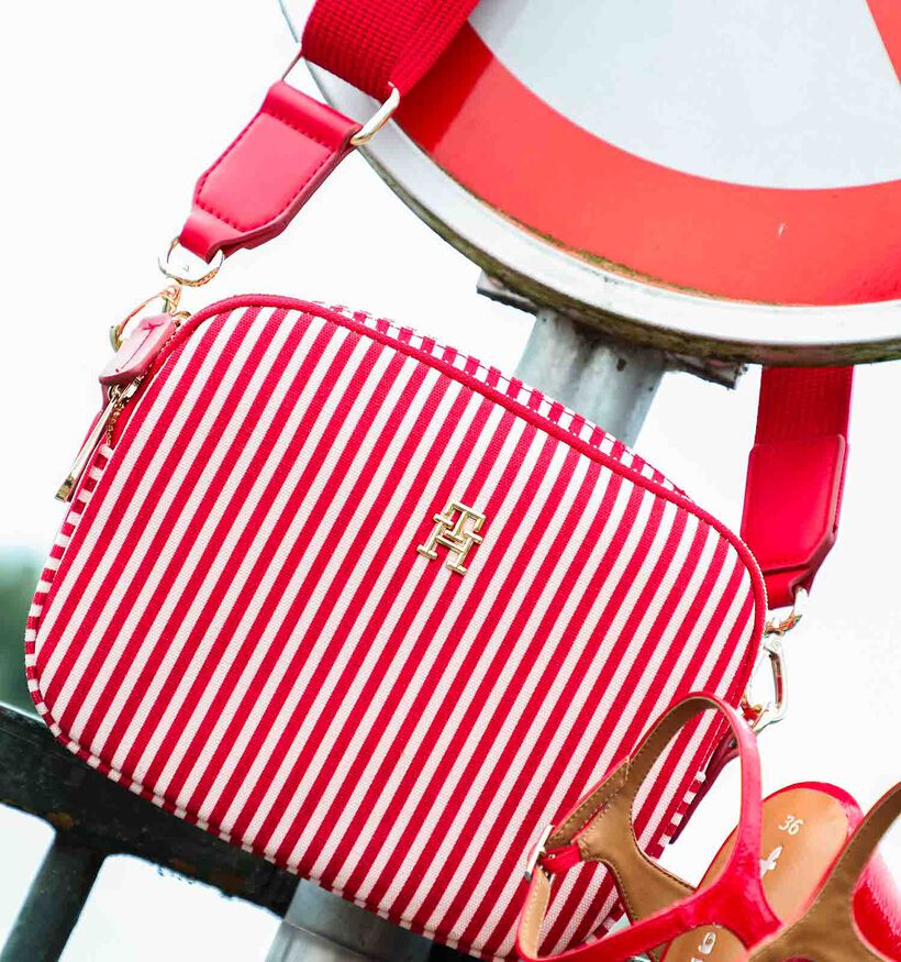 Tommy Hilfiger Poppy Summer Camera Bag Rode Crossbodytas voor dames (352881)