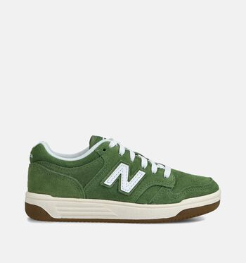 New Balance 480 Low Baskets White/ Black/White/ Dark Alpine Green