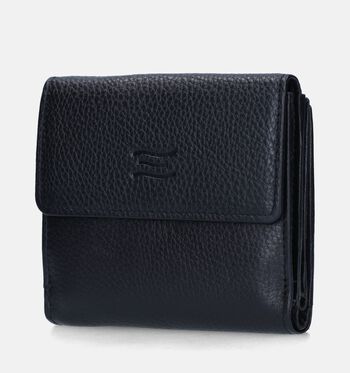 Crinkles Portemonnees Zwart/Bruin