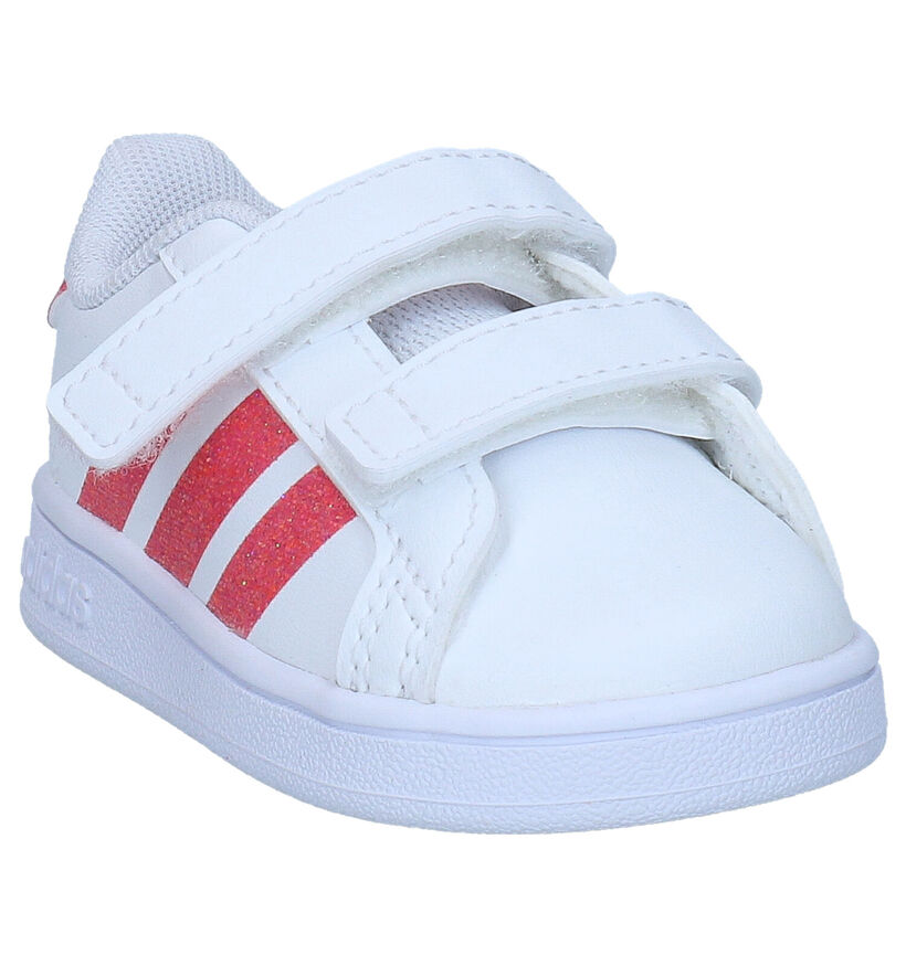 adidas Grand Court I Baskets en Blanc en simili cuir (311536)