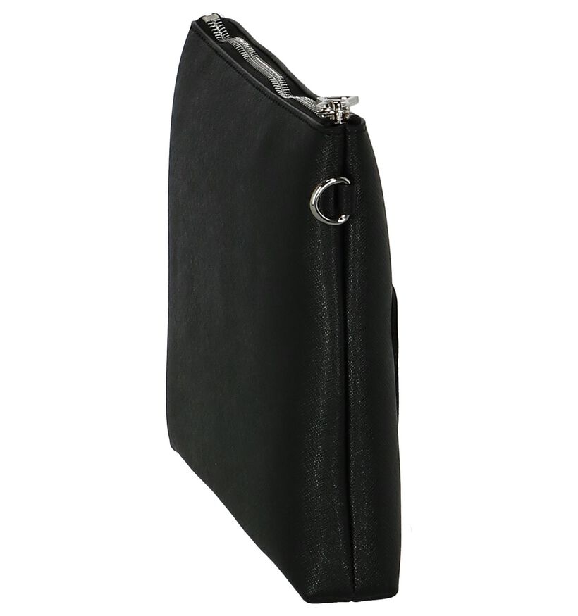 Zwarte Crossbody Tas met Afneembare Riem Kisses of Pearl in kunstleer (233632)